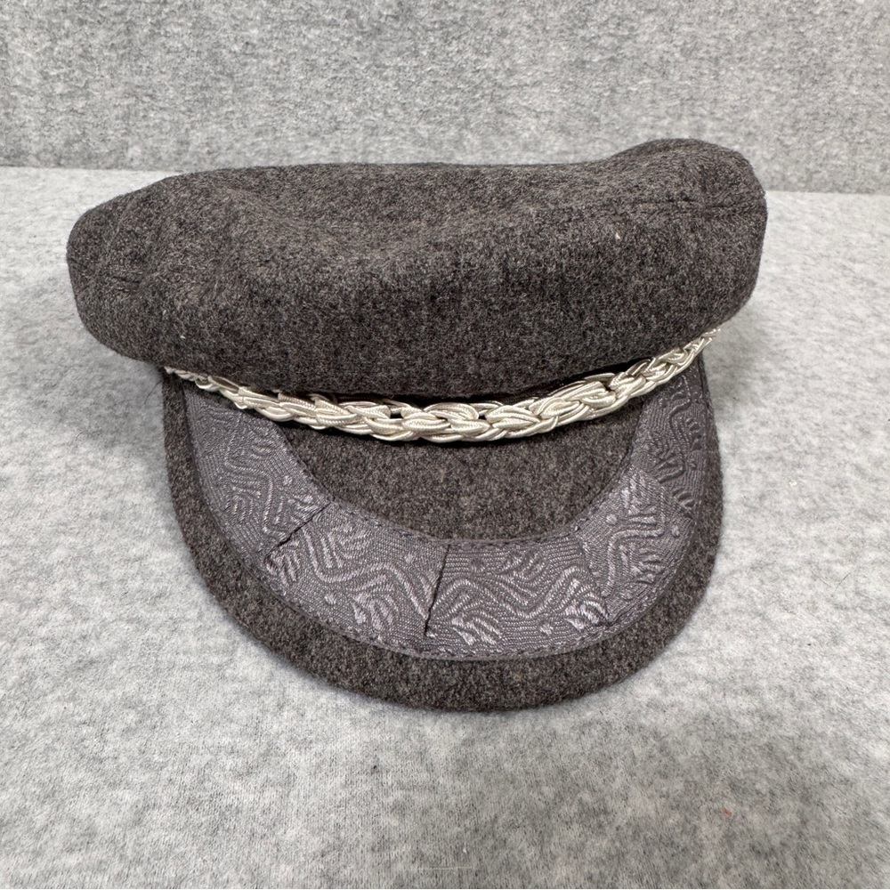 Vintage Dorfman Pacific Co. Gray Wool Blend Greek Fishermen’s Cap Size Medium